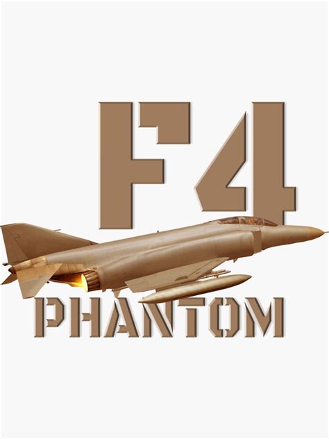 F4 Phantom Fighter Jet Airforce Defense Aviation Sticker For Sale By