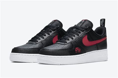 Nike Air Force 1 Low Lv8 Utility Black University Red Cw7579 001