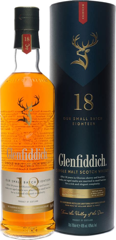 Glenfiddich Single Malt Scotch Whisky 18 Jahre Ancien