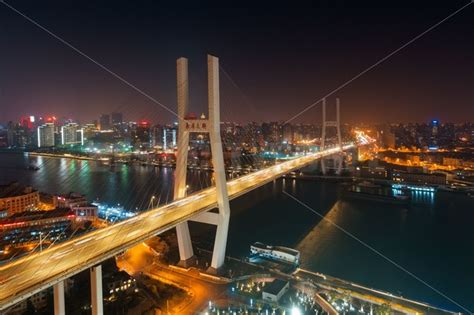 Shanghai Nanpu Bridge Over Huangpu River Songquan Photography