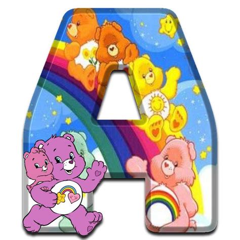 Care Bear Alphabet Letters