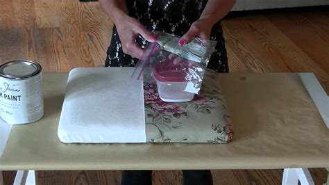 Painting Fabric With Chalk Paint Youtube Chalk Paint Fabric Chalk