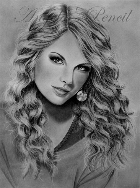 Angelahillportraits Angela On Deviantart Taylor Swift Drawing
