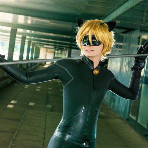 Miraculous Ladybug Chat Noir Adrien Agreste Cosplay Costume Latex Made