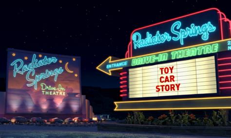 Radiator Springs Drive In Theatre Pixar Wiki Disney Pixar Animation