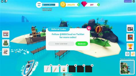 Return to game and have the redeem. Roblox Fishing Simulator Codes for Gems and Coins (2021 ...