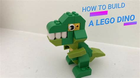 How To Build A Lego Dinosaur Tutorial Easy Youtube