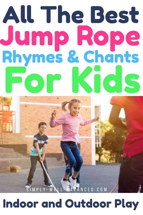 Jump rope chants, rhymes, and songs have passed down through generations orally. The Ultimate List of Jump Rope Songs | Kids jump rope ...