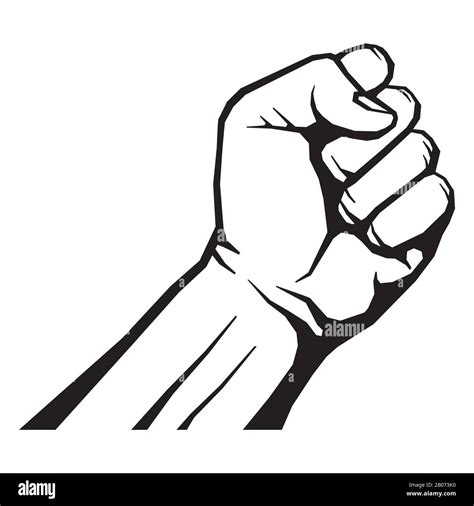 Raised Fist Stock Vector Images Alamy