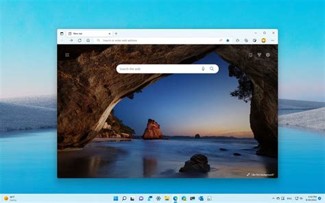 Microsoft Edge New Tab Opens Bing Image To U