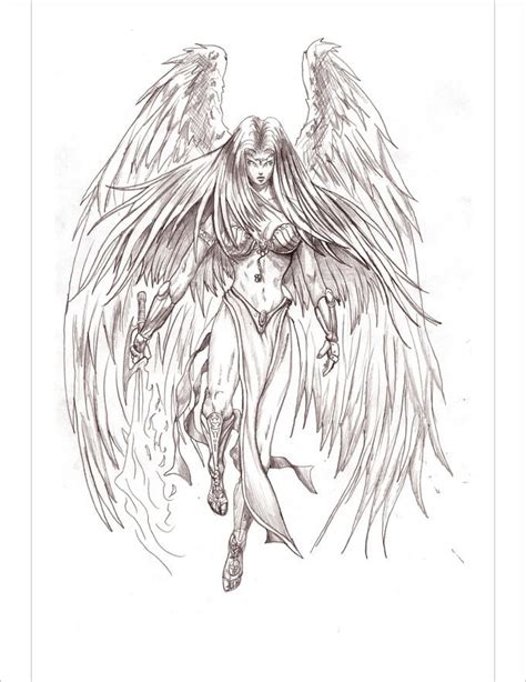 Pencil Drawing Angel Bestpencildrawing