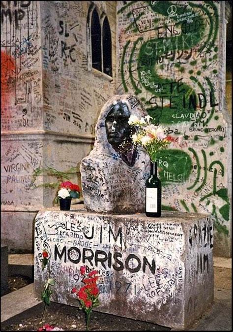 The Best Celebrity Tombstones Jim Morrison Jim Morrison Grave Tombstone