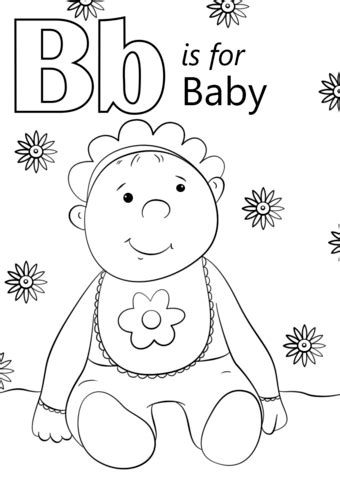 Affiliate links have been included for your convenience. Letter B is for Baby coloring page | Free Printable ...