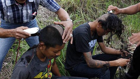 Punked Indonesian Cops Shear Rockers Mohawks Cbs News