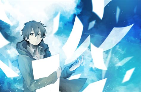 Wallpaper Illustration Anime Boys Blue Kagerou