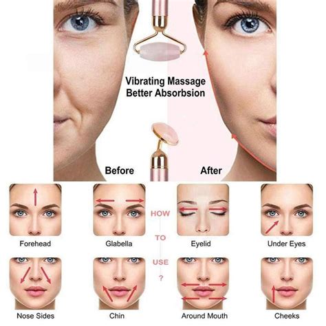 3 In 1 Electric Jade Roller Face Massager Skin Tightening Face Jade Roller Face Massage