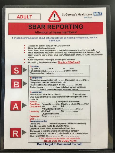 Sbar Handover Checklist Copie Safetyculture