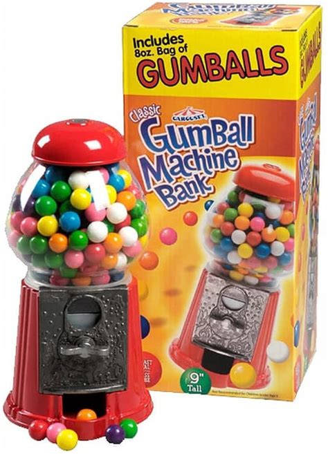 Buy Gumball Machine 9 Inch Gumball Vending Machine For Kids Bundled