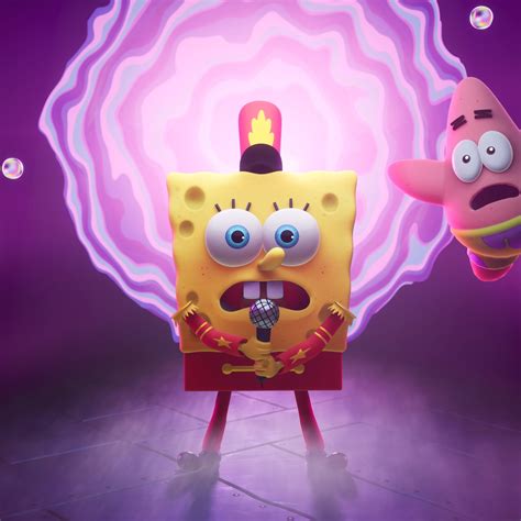 1080x1080 Resolution Spongebob Squarepants The Cosmic Shake 4k