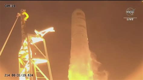 Antares Rocket Launches From Nasas Wallops Flight Facility