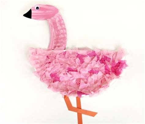 Easy Paper Plate Flamingo Craft For Kids Make And Takes