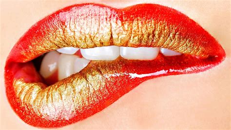 Red Lipstick Juicy Lips Closeup Hd Wallpaper Wallpaper Flare
