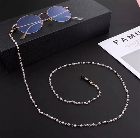 fashion pearl beaded chain for mask women girls glasses chains etsy