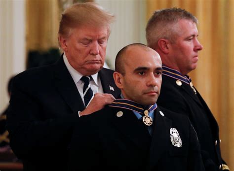 Watch Trump Presents The Medal Of Valor To Police Officers