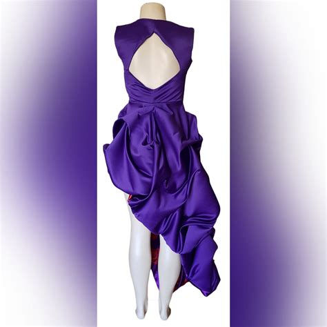 Purple And Violet Side High Low Matric Dance Dress Marisela Veludo