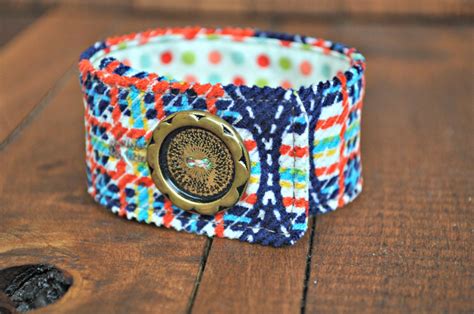 Camille Upcycled Vintage Multicolored Plaid Necktie Cuff Bracelet