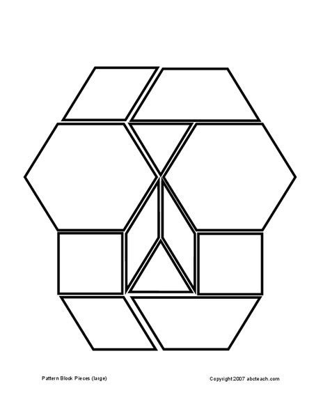 Pattern Blocks Worksheet for 1st - 5th Grade | Lesson Planet