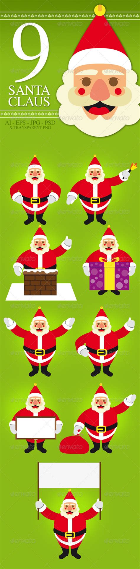 Santa Claus Pack Santa Claus Santa Graphic Resources