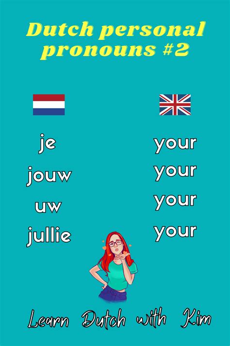 learn the 4 dutch personal pronouns for your je jouw uw and jullie with dutchies to be
