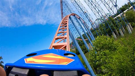 Superman Ride Of Steel Roller Coaster Six Flags America Superman Ride Of Steel At Six Flags