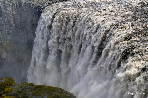 The Massive Dettifoss Waterfall In Jökulsárgljúfur Canyon In North