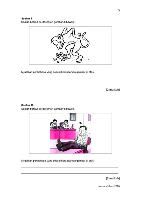 Latihan Peribahasa Melayu Berdasarkan Gambar Peekme