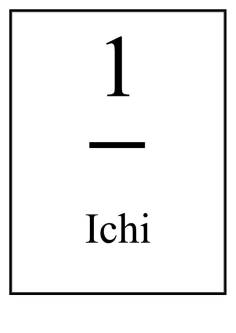Check spelling or type a new query. Japanese Numbers - 1-10 printable pdf download
