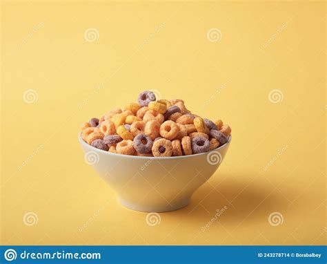 Breakfast Cereals In Ceramic Bowl Stock Photo Image Of Colour Color