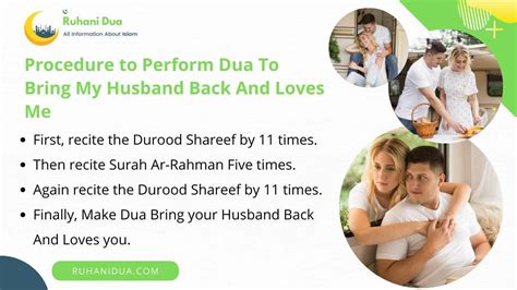 Powerful Dua To Bring My Husband Back And Loves Me In Day