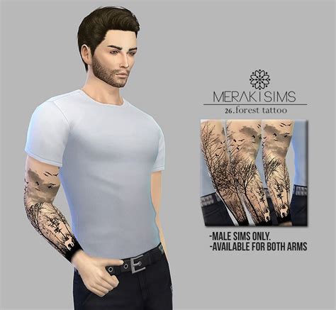 Click This Image To Show The Full Size Version Sims 4 Tattoos Sims