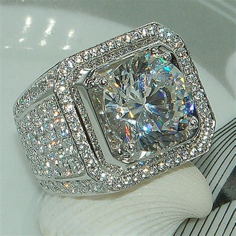 95of Galaxy Luxury Classic Vintage Men Ring Real Silver Plated 289pcs