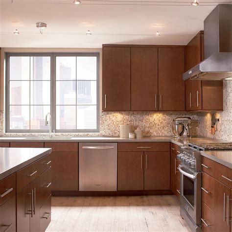 American Woodmark Custom Kitchen Cabinets Shown In Modern Style