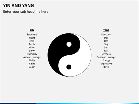 Yin and yang simple symbol. Yin and Yang PowerPoint Template | SketchBubble