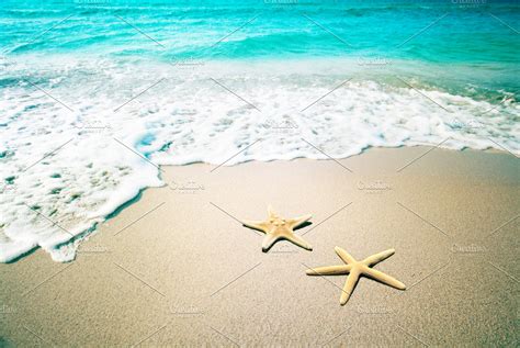 Starfish On A Beach Sand High Quality Stock Photos Creative Market