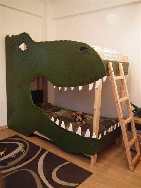 See more ideas about dinosaur bedroom, dinosaur room, boy room. Dinosaur bunk bed | T Rex bunk bed made by Dreamcraft ...