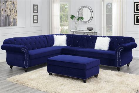 Hamilton Plush Velvet Sectional Sofa Kfrooms Furniture Sale