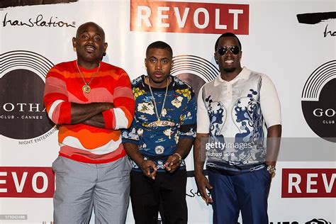 Steve Stoute Sean Diddy Combs And Nasire Nas Jones Arrive At