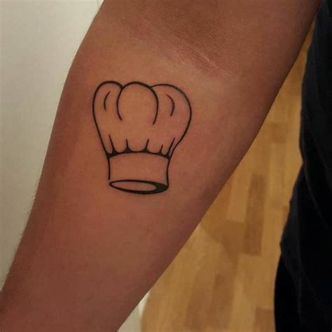 Chef Hat Tattoo On The Forearm