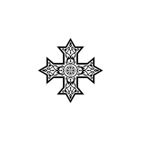 Coptic Cross Tattoo K