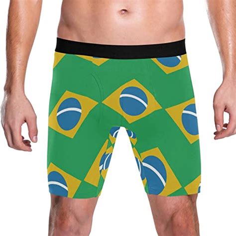 vnurnrn brazil flag men s underwear boxer briefs with pouch clothing shoes and jewelry